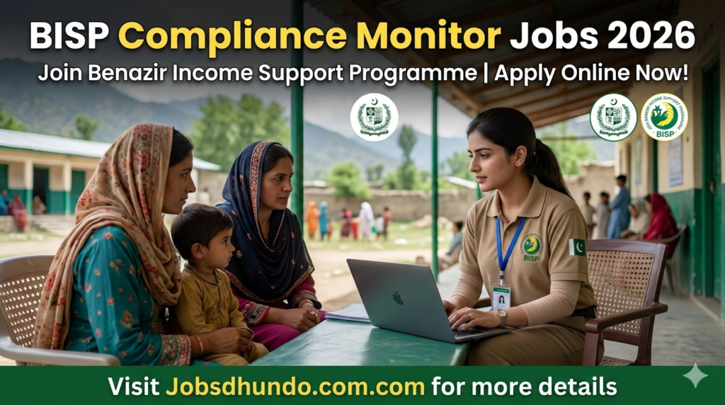 BISP Compliance Monitor Jobs 2026 | Benazir Income Support Programme Online Apply | Authentic Advertisement
